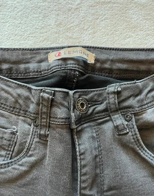 Jeans skinny marrom desfiado – tamanho 36 – photo 2